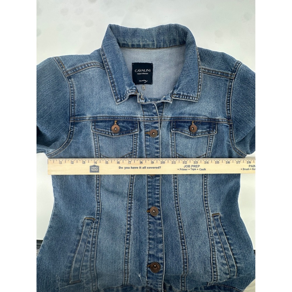 Cavalini Finding Nemo Disney Denim Jacket Blue Medium Wash Womens Size Medium - Picture 3 of 15